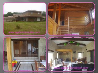 vente maison en pierre et en bois en gironde