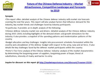 Chinese Defense Market Analysis and 2019 Forecasts