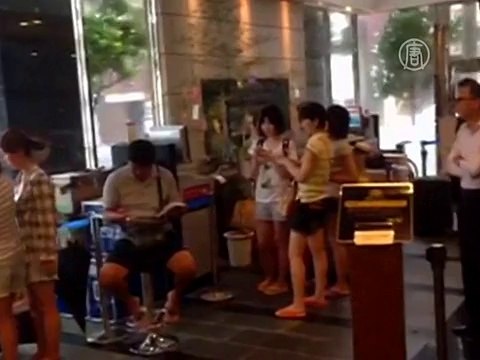 Тайфун обрушился на японские острова