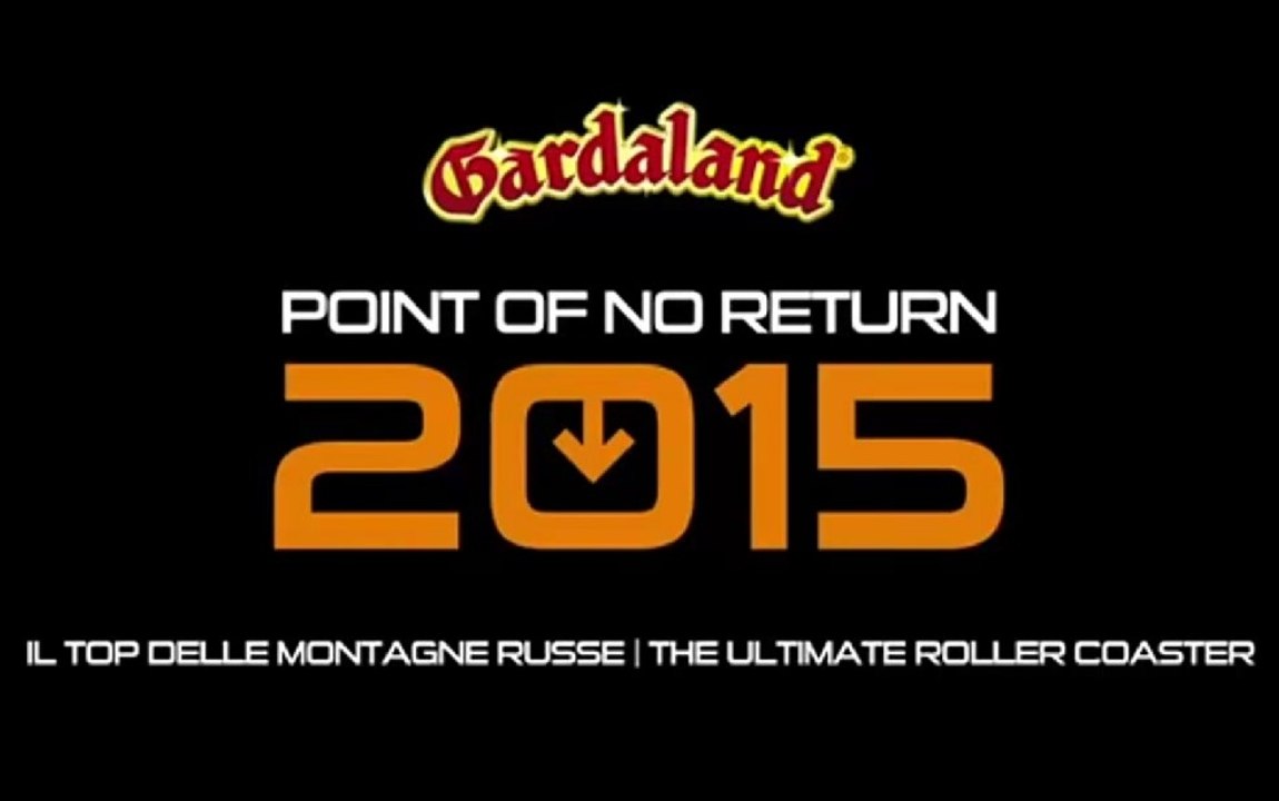 Teaser pour le Dive Coaster de Gardaland