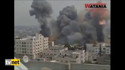 Flugzeugangriff auf Gaza durch Israel  07.2014 - Gazze'ye yapilan hava saldirisi böyle görüntülendi