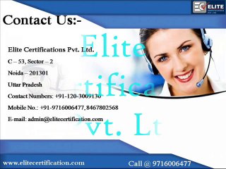 Elite certification Pvt. Ltd. Noida