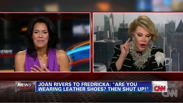 La comédienne Joan Rivers tacle la journaliste de CNN! Fallait pas l'enerver...