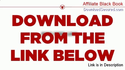 Affiliate Black Book Reviews - Watch my Review [2014]
