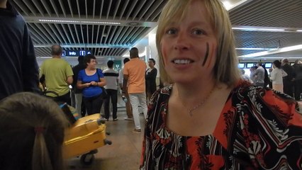 Nathalie, de Mouscron, la super supportrice