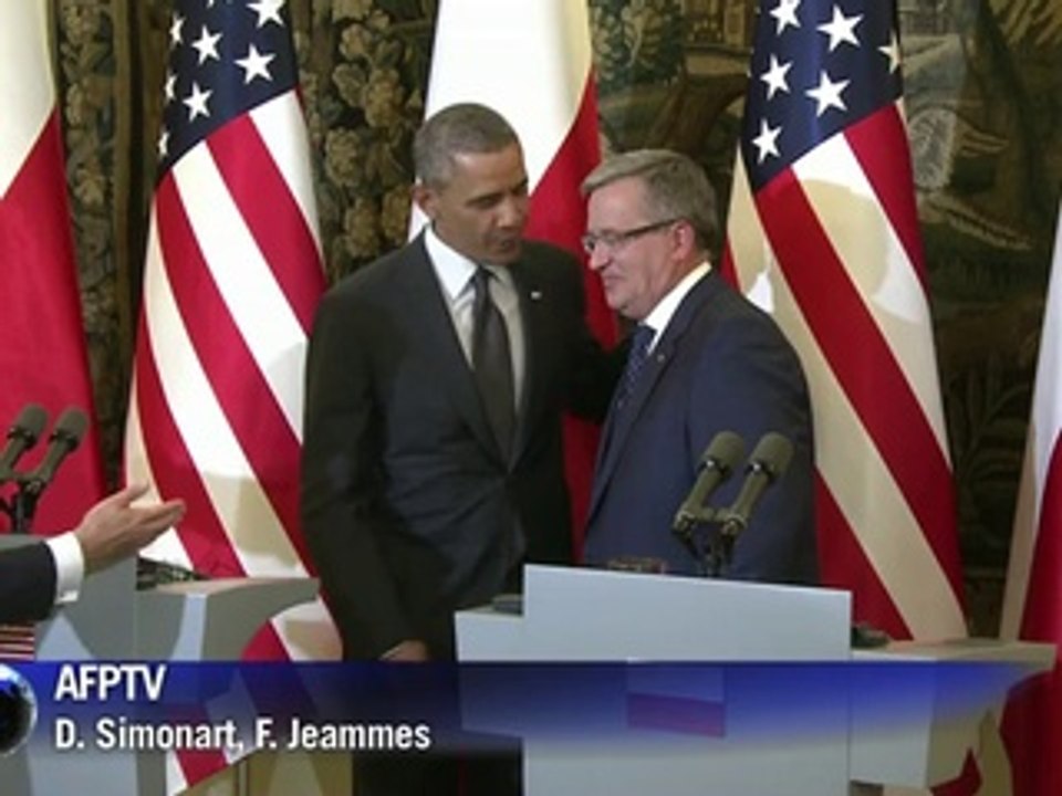 Pologne: Barack Obama rassure ses alliés d'Europe de l'Est
