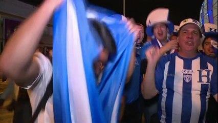 France - Honduras: la joie des français à Porto Alegre