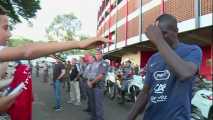 Coupe du Monde: un petit entrainement pour l'équipe de France