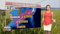 Typhoon Neoguri influences nation