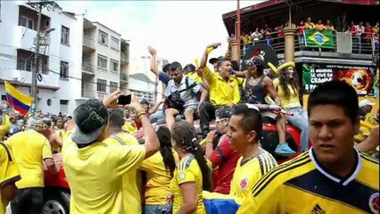 Coupe du monde: la Colombie fête sa victoire sur les Ivoiriens