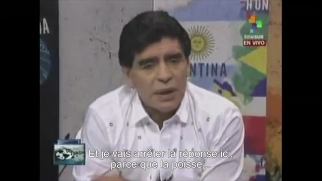 Football: Maradona fait un doigt d'honneur au président de la fédération de l'Argentine