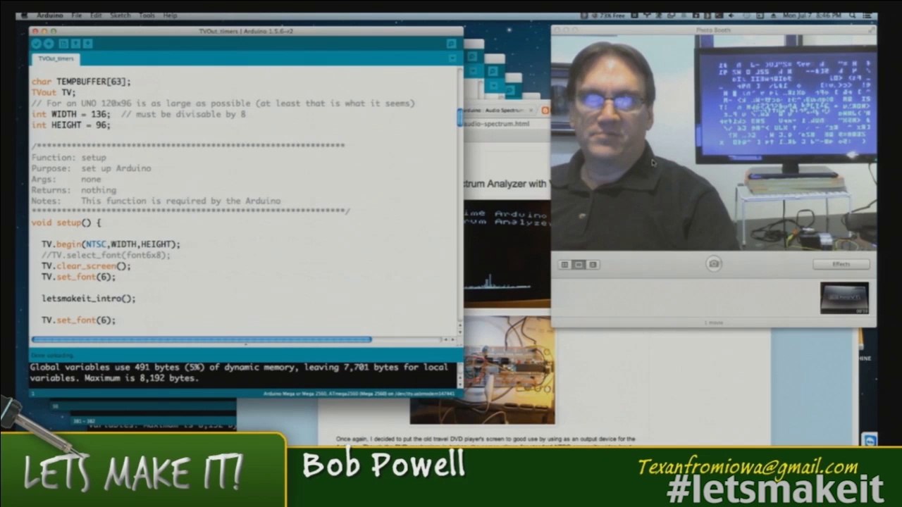 Arduino TVOut On Steroids - Lets Make It - Episode 65 - Tech-Zen.tv - Alixa.tv