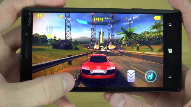 Asphalt 8 Nokia Lumia 930 4K Gameplay Trailer