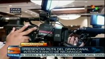 Presentan ruta de canal interocéanico de Nicaragua