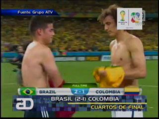 Resumen Cuartos de Final - Brasil 2-1 Colombia