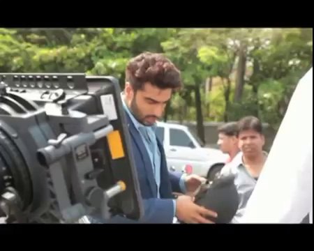 Arjun Kapoor shoots an ad for men's grooming range