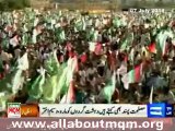 MQM Leader on Rally to Support armed forces in Karachi