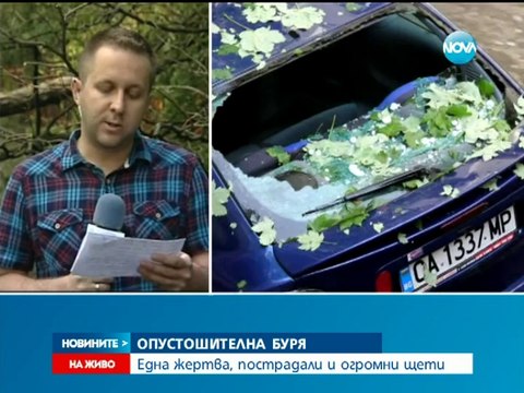 Опустошителната буря в София уби човек Ураганен вятър и силен град с големината на яйце удариха столицата в късния следобед