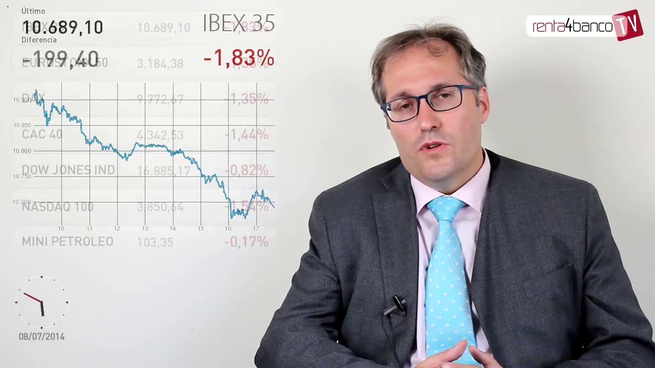 08.07.14 · Sesión de pérdidas sin citas relevantes - Análisis del cierre de las bolsas