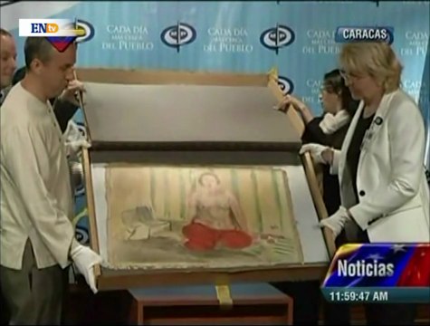 Fiscal entregó a Ministerio de la Cultura La Odalisca con Pantalón Rojo