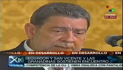 Video herunterladen: Recibe Rafael Correa a Primer Ministro de San Vicente y las Granadinas