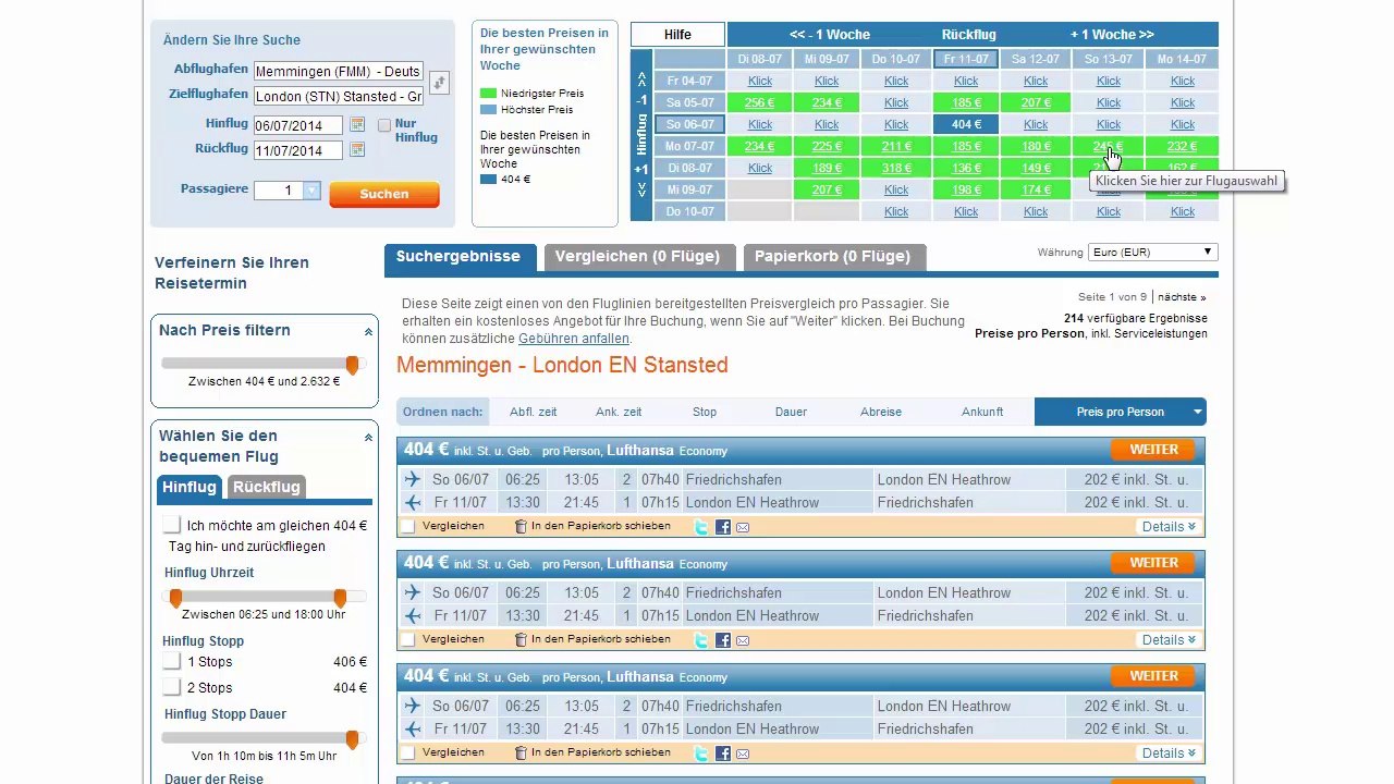 Flugbuchung Allgäu Airport einfach mit Video erklärt