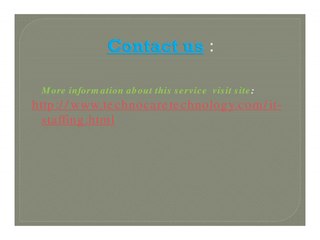 IT Staffing Service Provider Company