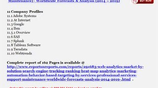 2019 Forecasts and Analysis of Web Analytics Market (Marketing Automation, Behavior Based Targeting)