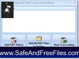 Get Convert Multiple PDF Files To Excel Files Software 7.0 Serial Code Free Download