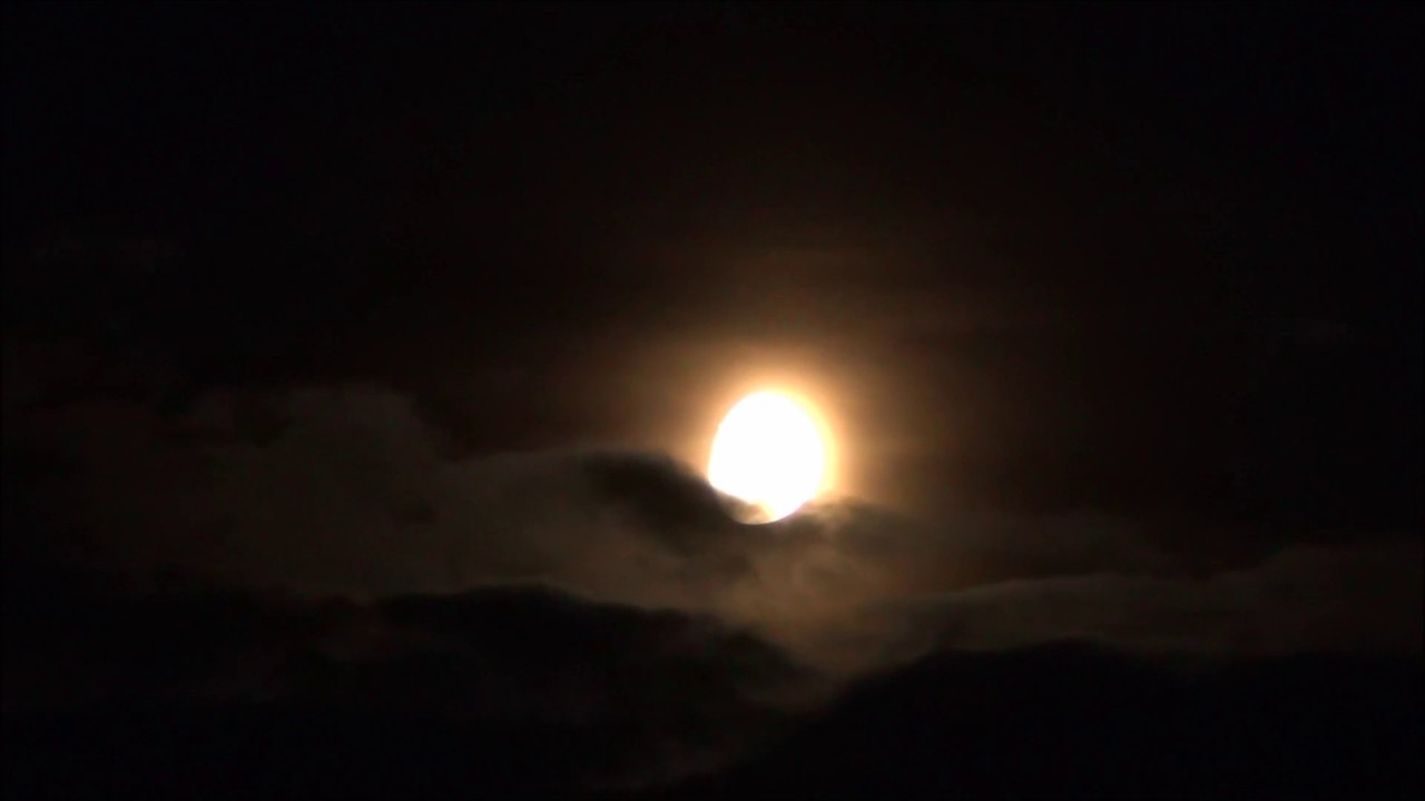 Moon and night clouds