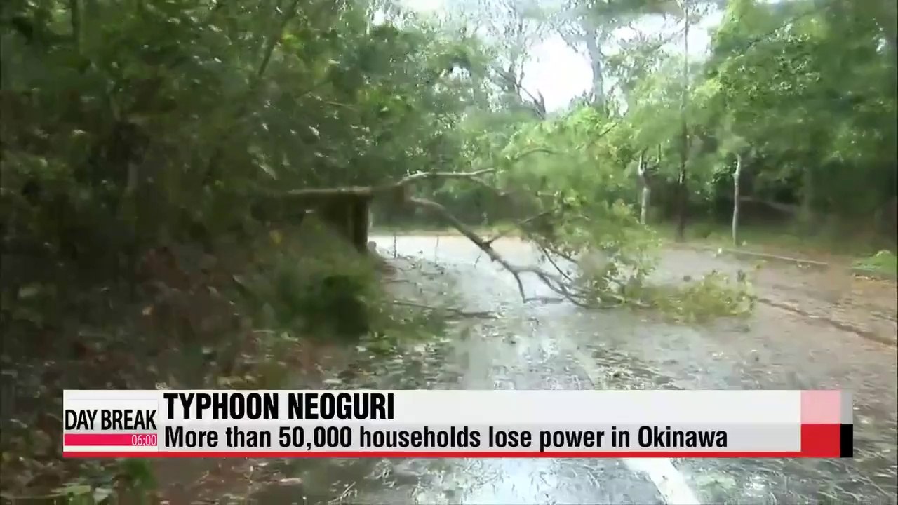 Powerful typhoon slams into Okinawa, Japan