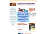 Discount on Guerrilla Music Marketing Resources For Musicians