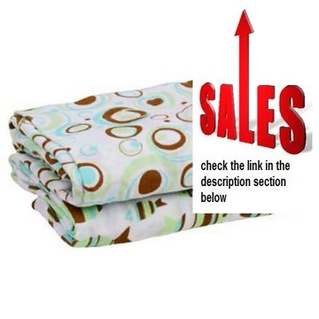 Best Price juDanzy Turquoise Green & Brown Fish 100% Cotton Swaddle Set of 2 Large 45'X45' Muslin Baby Girl or Boy Blankets Review