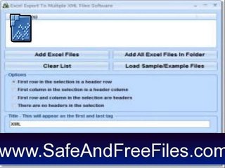Get Excel Export To Multiple XML Files Software 7.0 Activation Code Free Download