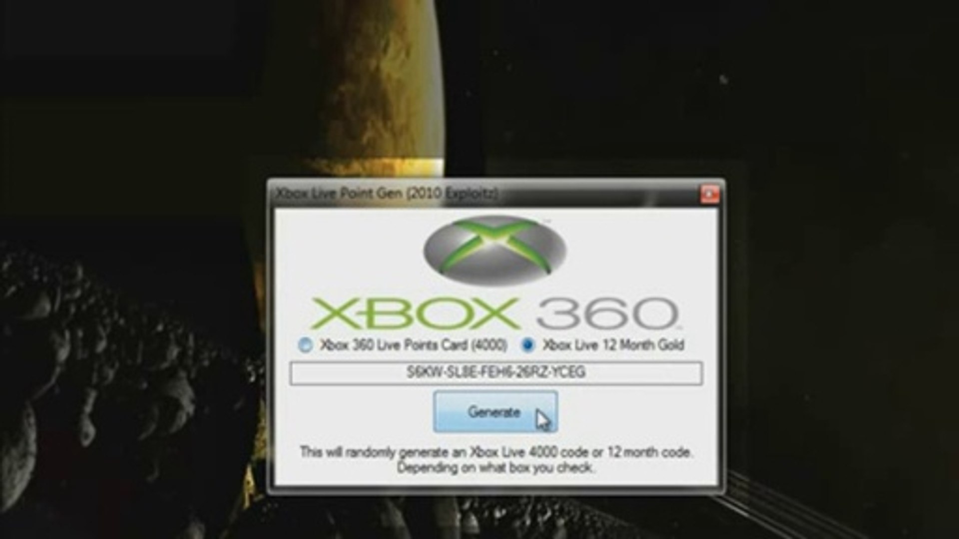 Free Xbox 360 Live Point Generator Working As Of 12 25 Video Dailymotion