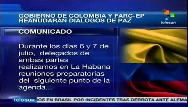 Gobierno de Colombia y FARC-EP retomarán Diálogos de Paz