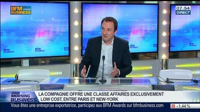 La Compagnie: une nouvelle compagnie aérienne privée typiquement française , Frantz Yvelin, dans GMB – 09/07