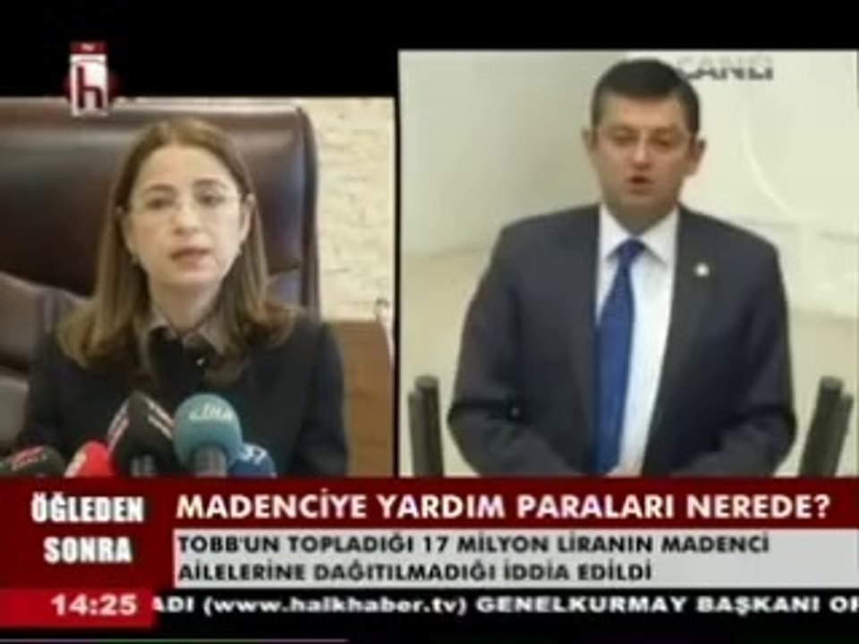CHP Mv. Özgür Özel:" Madenciye Yardım Paraları Nerede?" Halk TV Haber Bülteni/ 08.07.2014