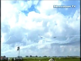 Viral video:  Two hawk jets miss to collision within inches