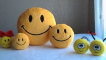 Smiley Face pillows and toys