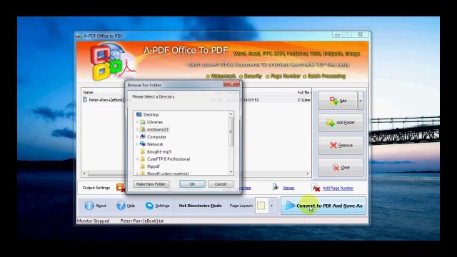A-PDF Office to PDF - Convert Office Word Excel PowerPoint to PDF