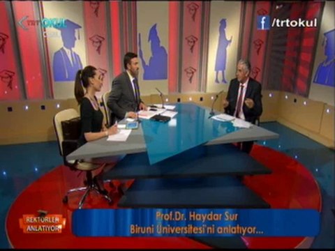 Rektör yardımcımız ve Sağlık Bilimleri Fakültesi Dekanımız Prof. Dr. Haydar Sur Rektörler Konuşuyor programında