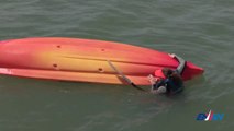 Leçon 4 : dessaler-ressaler avec un kayak en mer