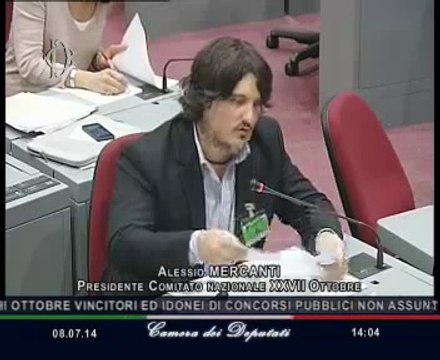 Roma - Audizioni sul decreto per la semplificazione - Alessio Mercanti (08.07.14)
