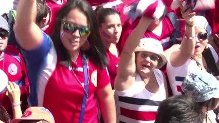 Costa Rica holds carnival to welcome World Cup team home