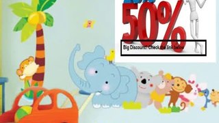 Best Price Toprate(TM) Monkey Birds and Elephant Rabbit Bear Animal World Removable DIY Wall Sticker Decal for Baby Nursery Kids Room Review
