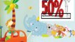 Best Price Toprate(TM) Monkey Birds and Elephant Rabbit Bear Animal World Removable DIY Wall Sticker Decal for Baby Nursery Kids Room Review