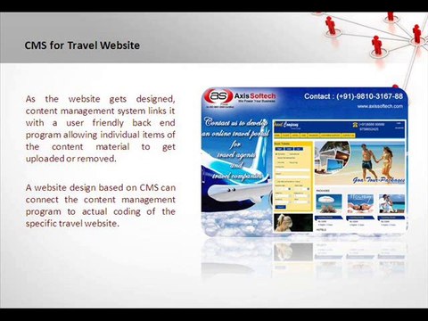CMS Website Design & Development, CMS Development for Travel Website - Axis Softech