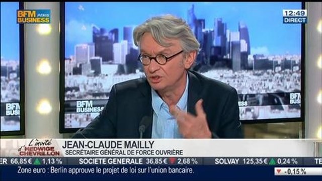 Jean-Claude Mailly, secrétaire général de Force Ouvrière, dans l'Invité de BFM Business – 09/07