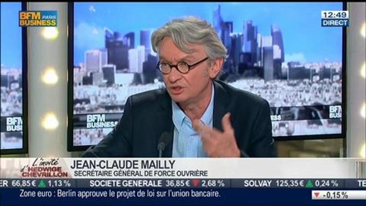 Jean-Claude Mailly, secrétaire général de Force Ouvrière, dans l'Invité de BFM Business – 09/07